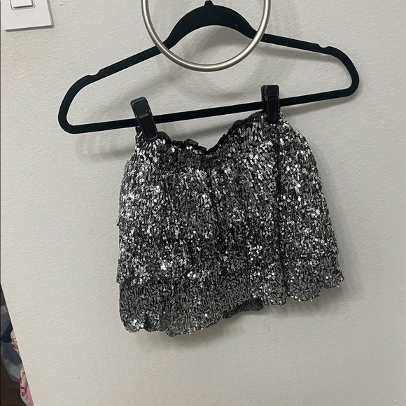 Zara Other - Zara Black and Silver Sequin Skirt